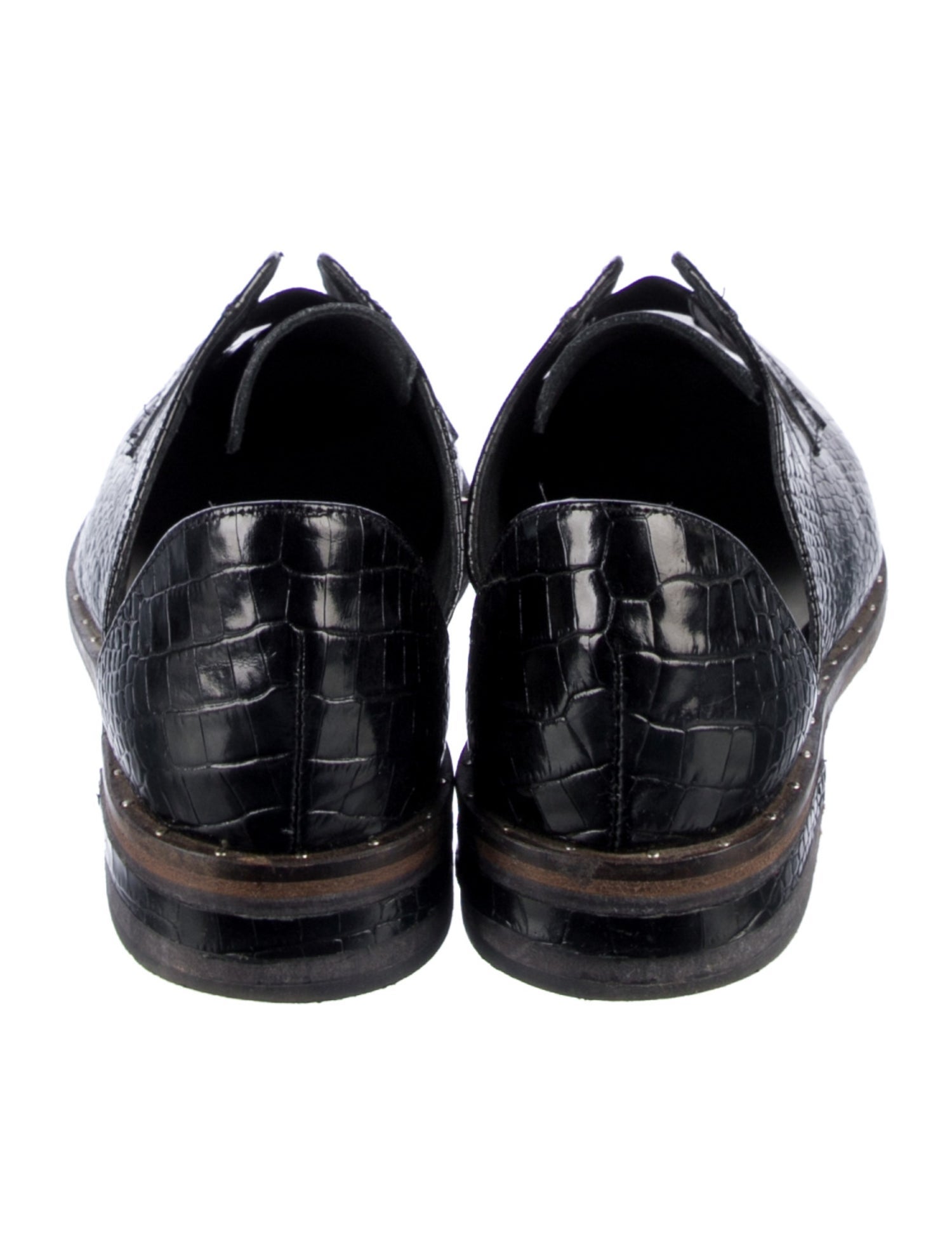 Freda Salvador Leather Printed D'Orsay Flats